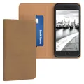 Handy Hülle für Apple iPhone SE 2022 / 2020 / iPhone 8 / 7 Tasche Etui Hellbraun