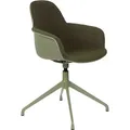 Zuiver Albert Kuip Esszimmerstuhl drehbar Aluminium/Polyester - Grün