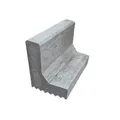 Diephaus Bordstein, Beton, HxBxL: 24 x 40 x 18 cm - grau
