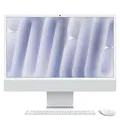 Apple 24-inch iMac with Retina 4.5K display: M4 chip with 10-core CPU and 10-core GPU, 16GB, 256GB SSD - Silver (MWUU3D/A)