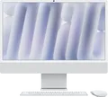 Apple iMac with 4.5K Retina display All-in-One Komplettlösung M4 RAM 16 GB SSD 256 10-core 1GbE Wi-Fi 6E Bluetooth 5.3 WLAN: 802.11a/b/g/n/ac/ax macOS Sequoia 15.0 Monitor: LED 61 cm 24" 4480 x 2520 Tastatur: Deutsch Silber (MWUU3D/A)