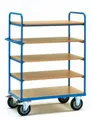 Fetra 8242 Etagenwagen Stahl pulverbeschichtet Traglast (max.): 500kg Brillantblau (RAL 5007)