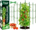 Legigo Tomaten Rankhilfe für Gartenpflanzen – Gurken Rankhilfe Metall, Tomatentopf mit Rankgitter für Himbeeren, Blumen & Erbsen, 4er-Pack, 120 cm