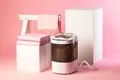 Camry Premium CR 8054 Waschmaschine Toplader 3 kg Braun Weiß