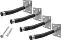 Autobandenhalter für 4 Räder mit Klett-Coating – Wandhalter – bis 50 kg pro Radhalter für Wandmontage inkl. Befestigungsmaterial