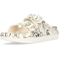 Laura Vita Damen Pantolette blumig leicht und super bequem EVA NUON-17, Größe:40 EU, Farbe:Beige - Beige - 40