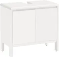OTTO products Waschbeckenunterschrank Jorrick Breite 60 cm, Kiefer mit Bio Öl/Wachs behandelt, Siphonausschnitt