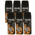 Axe Leather & Cookies 6 x 150 ml Deospray Deodorant Deo Spray Deodorant Spray De