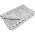 vidaXL Kunstfell Kaninchenfell Decke Grau 220 x 240 cm Polyester 42021811