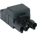 Kupplung 3-polig / schwarz 250V, 16A System Wieland