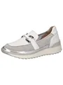 CAPRICE Damen Slipper mit Plateau Sportlich, Weiß (White/Silver), 40 EU