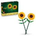 LEGO Botanicals Sonnenblumen - Gelbes Kunstblumen Set zum Bauen - Bastelset für Frauen und Männer - Schreibtischdeko oder DIY Blumendeko - Geschenk zum Muttertag - 40524