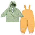 Little Tiger® Regen- und Matschjacke Regenanzug-Set für Kinder bestehend aus Regenhose und Regenjacke wasserdicht gelb|grün 86-92 (1-2 Jahre)