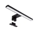 max K O M F O R T LED Spiegelleuchte Badleuchte Schminklicht Aufbauleuchte Schrankleuchte in schwarz eckig neutralweiß 5W IP44