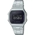 Casio Unisex Erwachsene Digital Quarz Uhr mit Edelstahl Armband