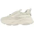 STEVE MADDEN Possession-E Damen Sneaker Turnschuhe, Sportschuhe, Freizeitschuhe, Halbschuhe, Schnürschuhe silberfarben 40 EU