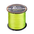 LSHEL Geflochtene Angelschnur 8fach 500m PE Super Starke Geflochtene Schnüre, Gelb, 2.0# 0.23mm/13.6kg/30lb