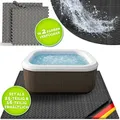 Tillvex® Whirlpool Unterlage Eckig 200 Cm Grau  Bodenmatte Poolunterlage Matte Viereckig Outdoor Whirlpools  Thermo Bodenschutzmatte Pool Untergrund  Bodenschutz Bodenplatte Schützt & Isoliert
