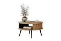Lookway Couchtisch IVY Runder Sofatisch mit Ablage (1 Tisch), Durchmesser: ⌀ 76 cm
