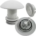 12 Volt Dachlüfter Pilzlüfter Lüfter Ventilator Wohnmobil Wohnwagen Caravan Boot + Verlängerung - Hellgrau