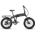 SachsenRAD E-Folding Bike Klapprad F6 Safari 20 Zoll Faltbike StVZO | 85Nm Bafang Geländemotor | Interne Kabelführung | Hochwertige Eloxierung | ... - Hellgrau