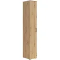 Milino Mehrzweckschrank, Eiche Artisan, Kunststoff, 5 Fächer, 30x195x40 cm, FSC Mix, stehend, Waschküche, Mehrzweckschränke