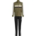 adidas Kinder Tiberio 3 Stripes Tracksuit Set (Größe 152, weiss)