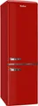 Amica Kühl-Gefrierkombination KGCR 387 101 R | Retro Design | 244 L | 181 cm Höhe | Energieklasse D | Rot, D (Spektrum A bis G)