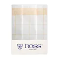 Ross 3er Pack Zwirn Halbleinen Geschirrtücher Fadenkaro gelb, 50x70 cm