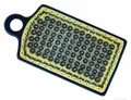 Bunzlauer Keramik Frühstücksbrett Bunzlauer Keramik rechteckiges Schneidebrett 28,5 x 14,3 cm, Dekor DU1, Keramik