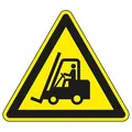 Dreifke Hinweisschild Warnschild Warnung vor Flurförderzeugen, ASR/ISO, PVC, SL 100mm