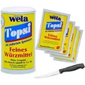 WELA Topsi 200g + 4x 100g Nachfüllbeutel mit jodiertem Speisesalz