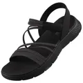 Skechers 141473-BKGY Sandale schwarz 38 EU