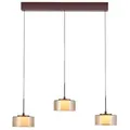 Paul Neuhaus LED-Pendelleuchte RIKA Metall Braun