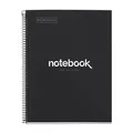 Notizbuch A4 Notebook, 1 farbiger Streifen, 80 Blatt mit raster 5 x 5 mm, Pa...