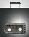 Fabas Luce Pendelleuchte GLICINE schwarz 70x30cm 3581-45-101 8019282516750