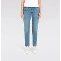 MAC Stretch-Jeans Melanie Gerade geschnitten blau 44