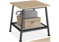 tectake Beistelltisch Bedford (1-St., 1 tlg), Kleiner Beistelltisch im typischen Industrie-Design