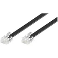 Goobay Telefon (analog) Kabel [1x RJ12-Stecker - 1x RJ12-Stecker] 10.00 m Schwarz