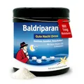 Baldriparan® Gute Nacht Drink [150g] - mit 1mg Melatonin, Glycin & Vitamin B6 zur bewussten Einschlafbegleitung. Laborgeprüft, zuckerarm & vegan. Natürlicher Vanillegeschmack aus Bio-Bourbon-Vanille.
