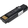 Akku kompatibel mit Datalogic Typ 128004721 - Schwarz