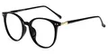 Firmoo Blaulichtfilter Brille ohne Sehstärke für Damen/Herren, Anti Blaulicht UV Schutzbrille, TR Vollrandbrille gegen Augenbelastung Entspiegelte Nerdbrille Schwarz