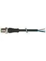 Murrelektronik M12 male 0° with cable pur 5x0.34 bk ul/csa+drag chain 1m