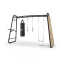 EXIT GetSet Monkeybar MB320, Monkey Bar Klettergerüst für Draußen, Spielgerät für Kinder, Schwarz