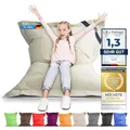 LAZY BAG Riesen-Sitzsack XL 160x125 cm mit 300 Liter | Sitzkissen 2-in-1 für Kinder & Erwachsene | Bequeme Indoor & Outdoor mit 3 Mio. EPS-Perlen für perfekte Ergonomie | Deutscher Marken Hersteller