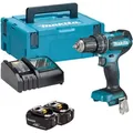 Makita DHP485RFJ, Handbohrmaschine, Ohne Schlüssel, Schwarz, Blau, 1,3 cm, 1900 RPM, 3,8 cm - Schwarz/Blau