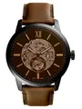 Fossil TOWNSMAN Uhr Herrenuhr Lederarmband Braun ME3155