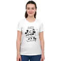 United Labels® T-Shirt Disney Minnie Mouse T-Shirt Happy Moments Oberteil Frauen Shirt Top weiß M