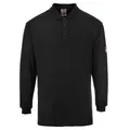Portwest FR10 Flammhemmendes, antistatisches Langarm Poloshirt Black Gr. XXL