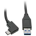 Eaton Tripp Lite U428-003-CRA USB-C-zu-USB-A-Kabel (Stecker/Stecker) - rechtwink